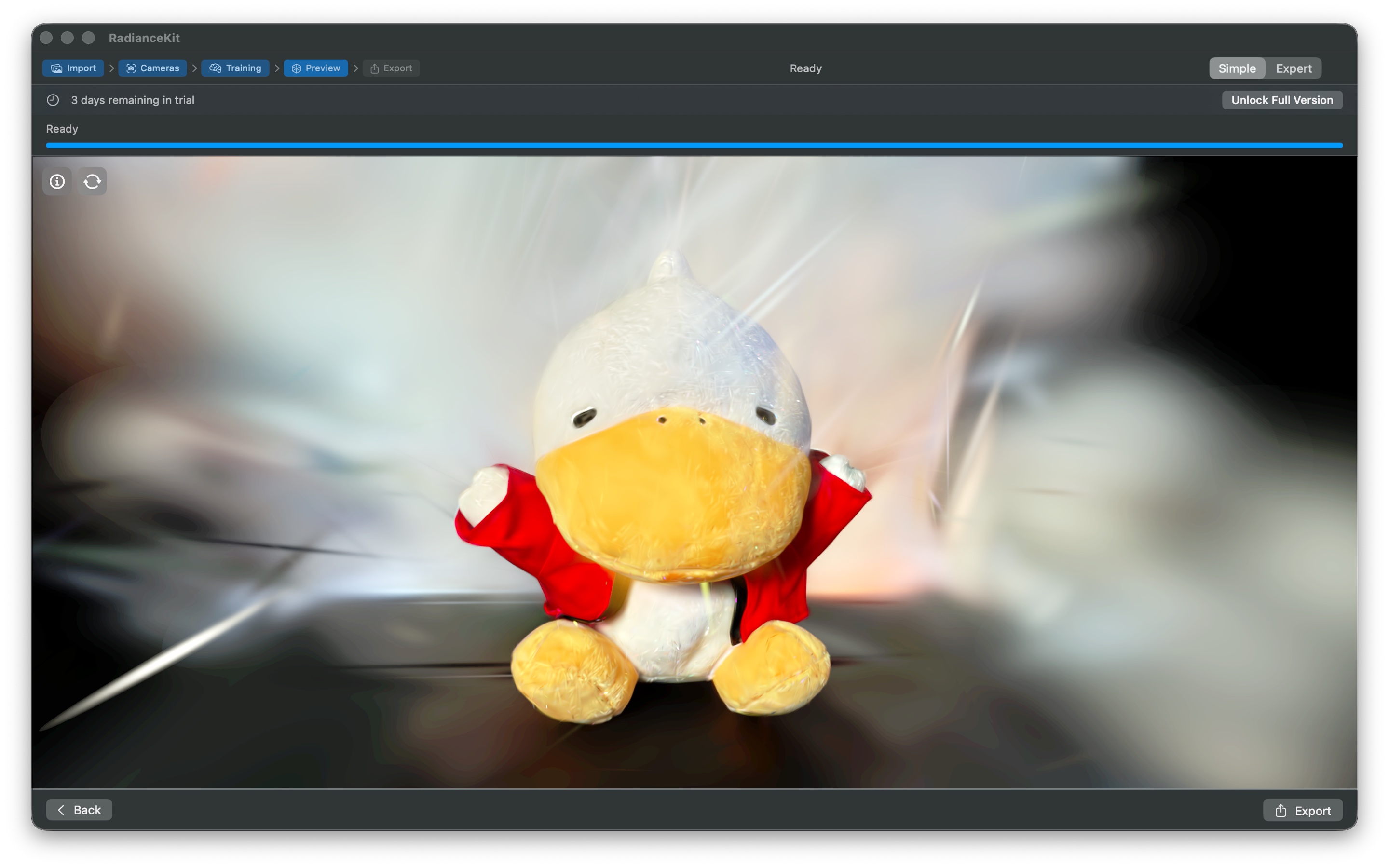 Simple mode preview step with 3D viewer