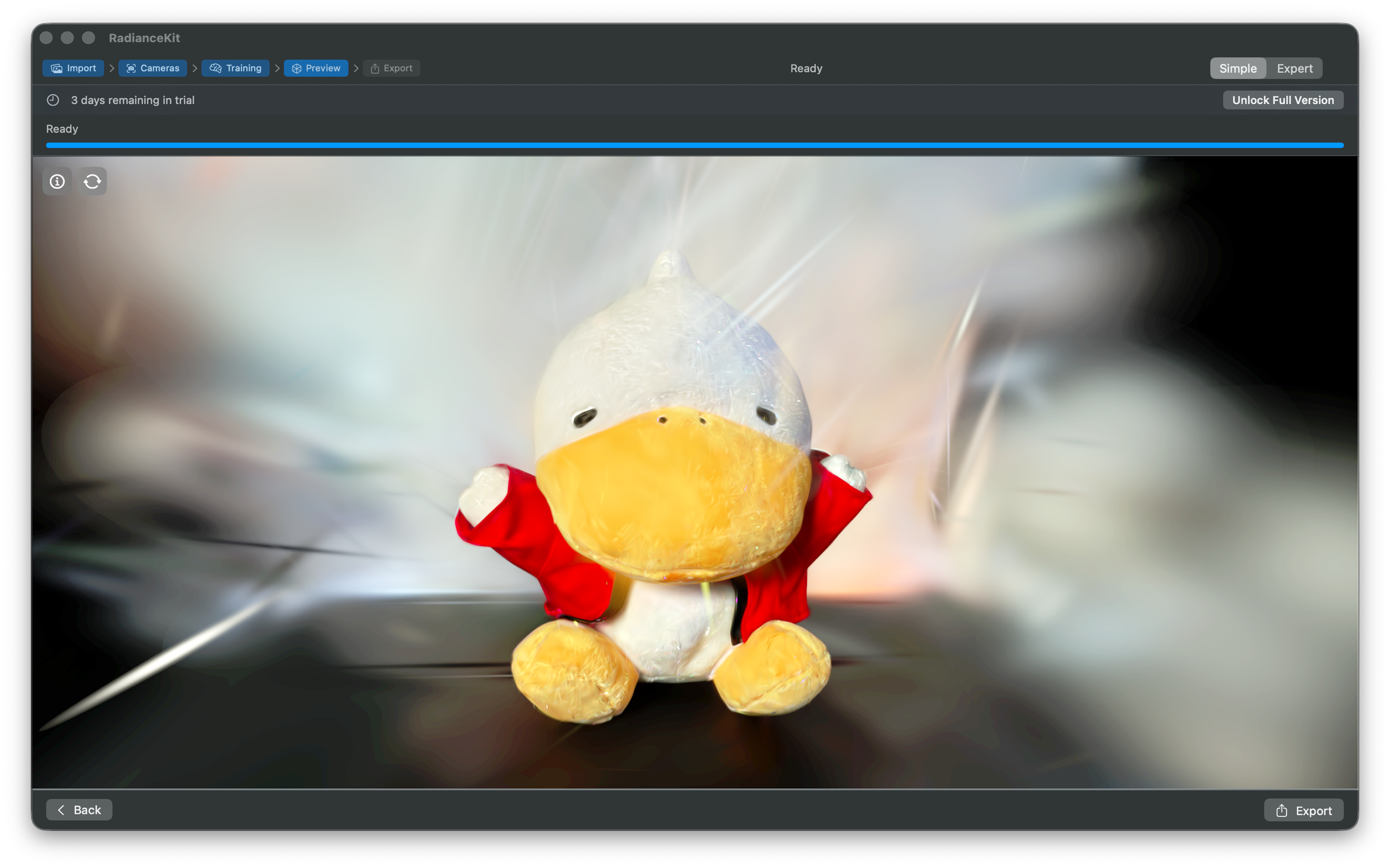 Simple Mode preview step with 3D viewer